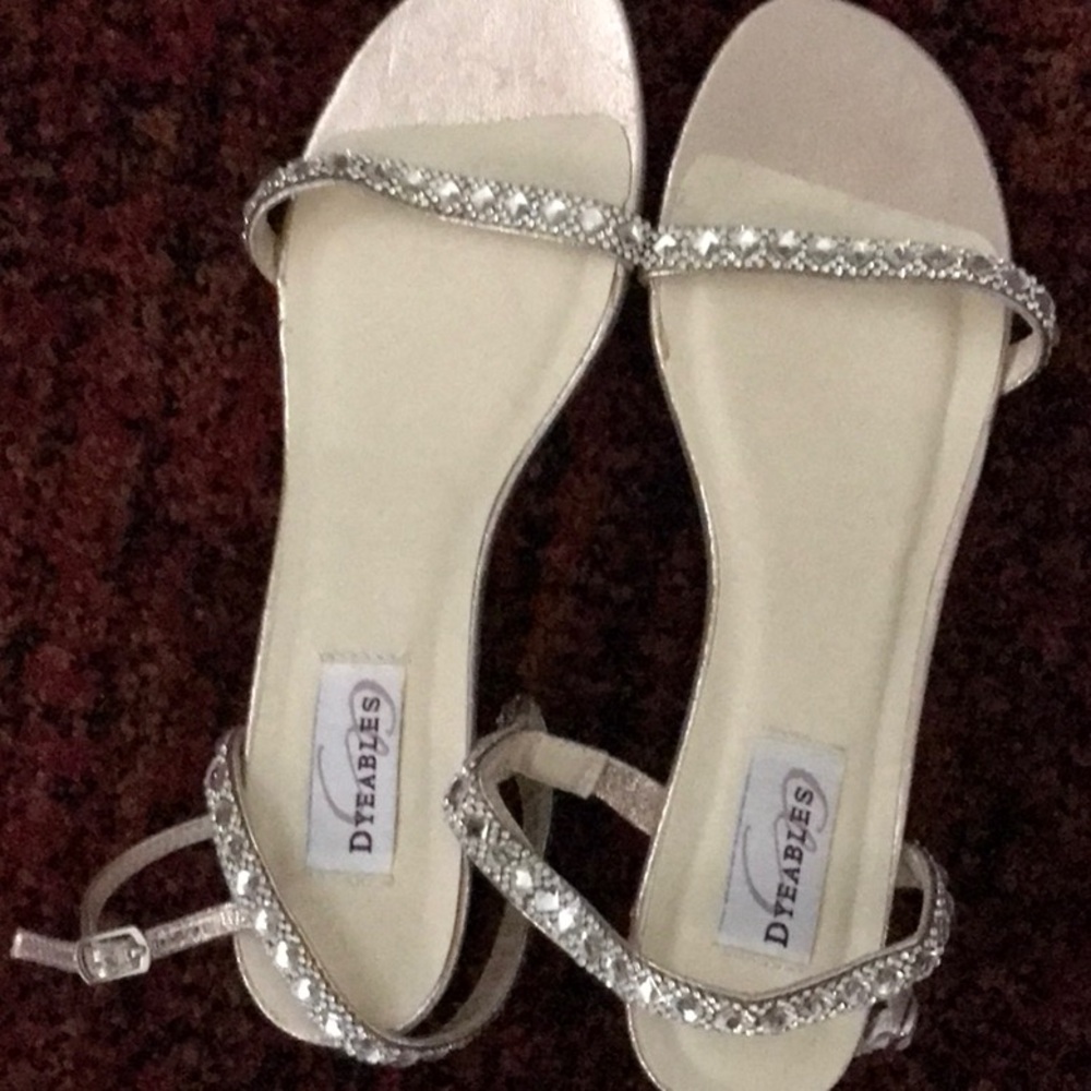 Silver Minimalist Sandals with Thin Strap